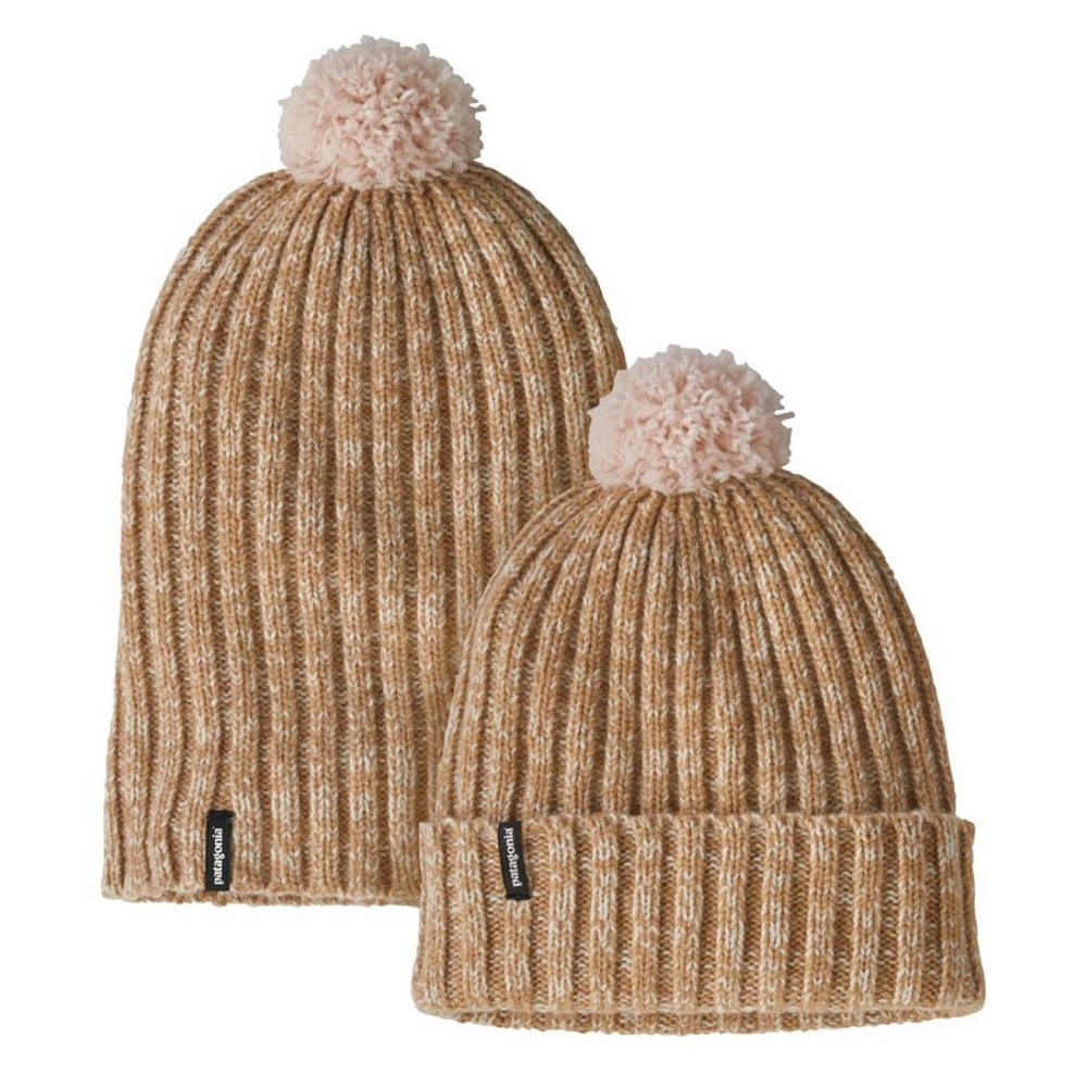 Patagonia Pom-Pom Beanie in Tan